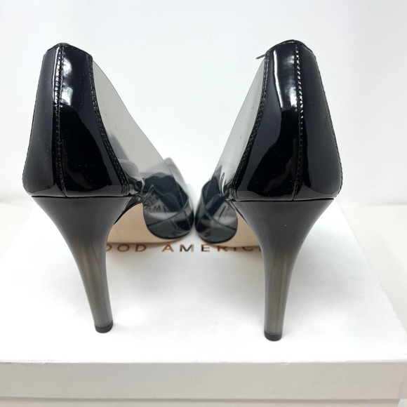 Good American Cinder-F*CKING-RELLA Pump In Light Smoke Size 12 New - Picture 11 of 15